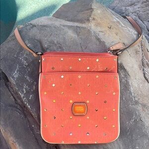 Guess Orange Crossbody Bag with Gold Studs - Gently used.